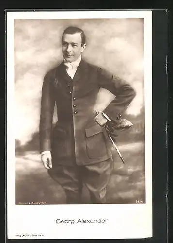 AK Schauspieler Georg Alexander in Reiterkleidung