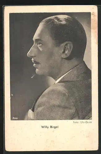 AK Schauspieler Willy Birgel im Seitenporträt
