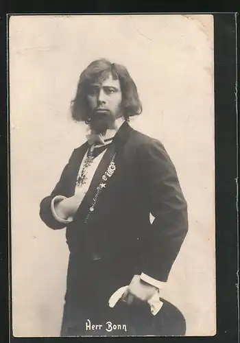 AK Schauspieler Herr Bonn im eleganten Abendanzug