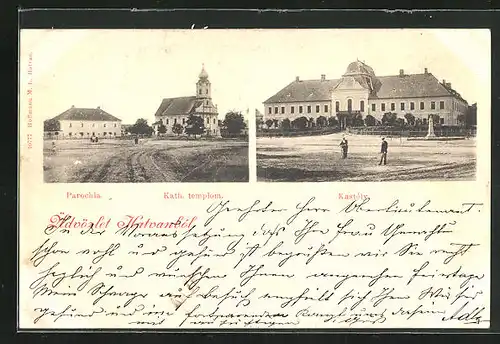 AK Hatvan, Parochia, Kath. templom, Kastély
