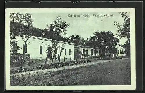 AK Tét, Fö-utca részlet