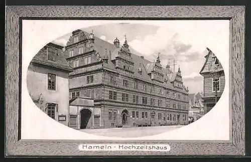 Passepartout-AK Hameln, Hochzeitshaus
