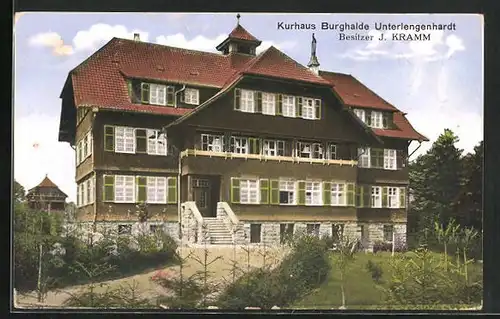 AK Unterlengenhardt, Hotel-Kurhaus Burghalde