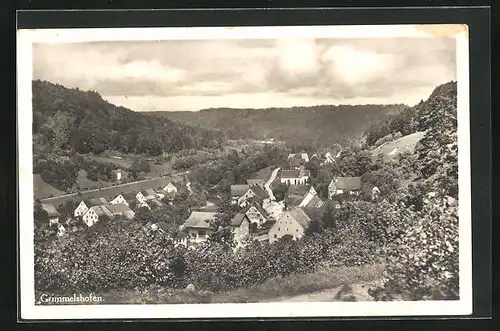 AK Grimmelshofen, Ortsansicht aus der Vogelschau