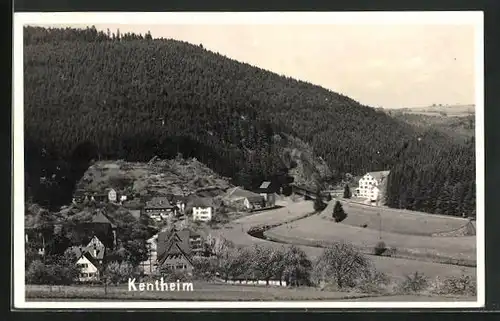 AK Kentheim, Ortsansicht aus der Vogelschau