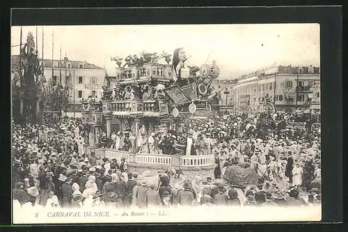 AK Nice, Carnaval, Au revoir! Fasching