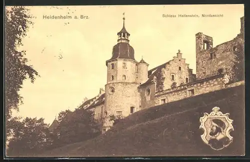 AK Heidenheim a. Brz., Schloss Hellenstein, Nordseite
