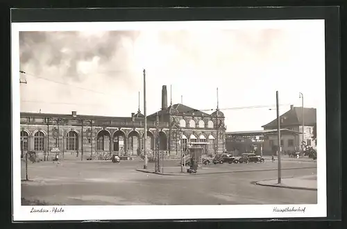 AK Landau in der Pfalz, Partie vor dem Hauptbahnhof