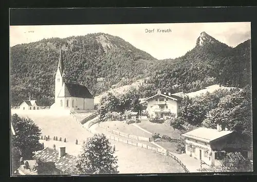 AK Dorf Kreuth, Gasthaus an der Kirche