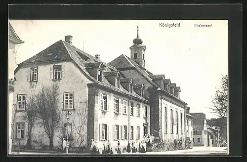 AK Königsfeld, vor dem Kirchensaal
