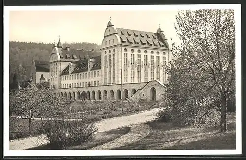 AK Beuron, Blick auf den Westflügel der Erzabtei