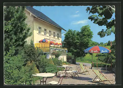 AK Raitbach im Wiesental, Gasthof Krone, auf der Terrasse