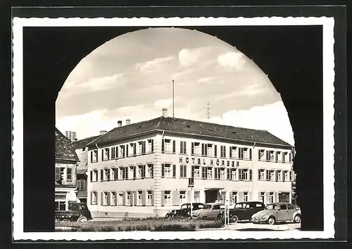 AK Landau i. Pfalz, Blick auf Hotel Körber