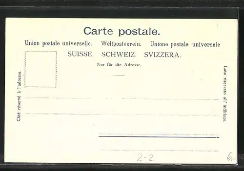 Präge-Lithographie Briefmarken mit verschiedenen Werten, Schweiz, Wappen mit Landesfarben, Kranz aus Eichenlaub