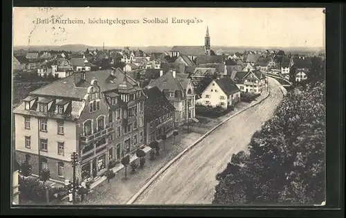 AK Bad Dürrheim, Strasse vor den Stadtvillen