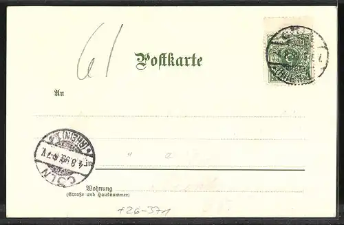 Künstler-AK C. Pfaff: Lahnstein, auf dem Weg zur Burg Lahneck
