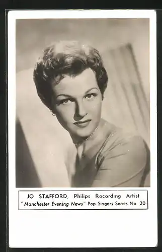 AK Musikerin und Sängerin Jo Stafford