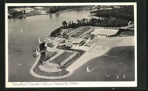 AK Haltern, Strandbad Overrather-Hof am Stausee