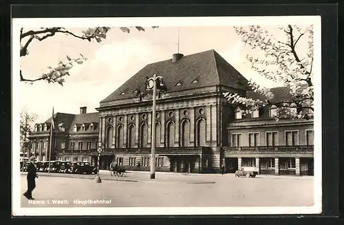 AK Hamm i. Westf., Vor dem Hauptbahnhof