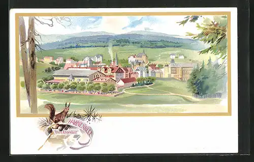 Künstler-AK Hahnenklee b. Goslar, Gesamtansicht