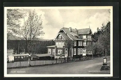 AK Braunlage /Harz, Hotel & Pension Waldpark