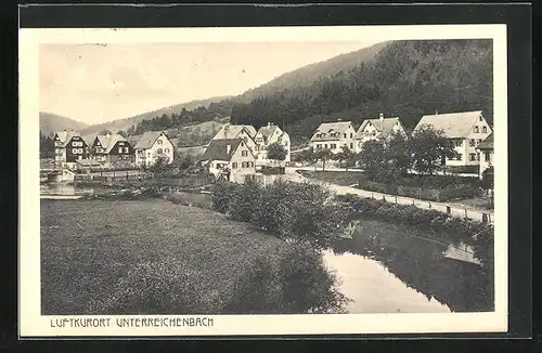 AK Unterreichenbach, Ortspartie mit Nagold