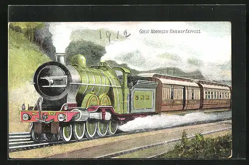 AK Great Northern Railway Express, englische Eisenbahn