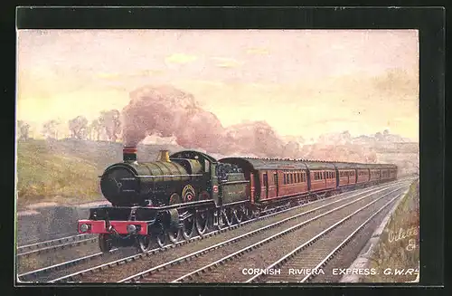 AK Cornish Riviera Express, GWR, englische Eisenbahn