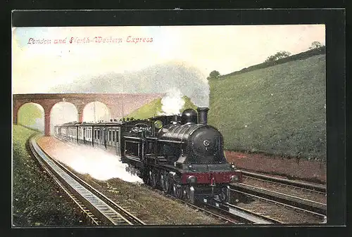 AK London and North Western Express, englische Eisenbahn