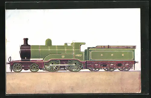 AK Express Passenger Engine No. 1327, GN Rly., englische Eisenbahn