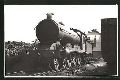AK Frontalansicht Lokomotive, englische Eisenbahn