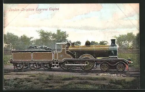 AK London-Brighton Express Engine, englische Eisenbahn