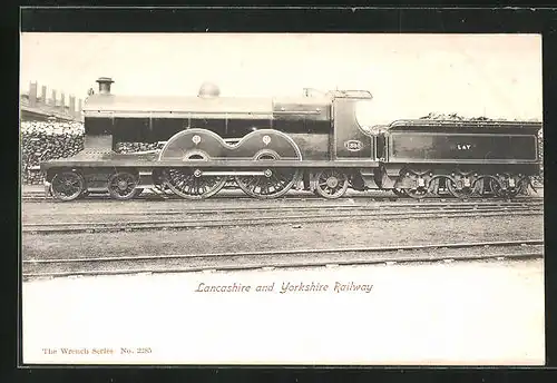 AK Lokomotive der Lancashire and Yorkshire Rly., englische Eisenbahn