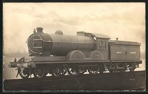 AK Lokomotive der North Eastern Rly., englische Eisenbahn