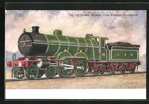 AK Atlantic Type Express Locomotive No. 251, CN Rly., englische Eisenbahn
