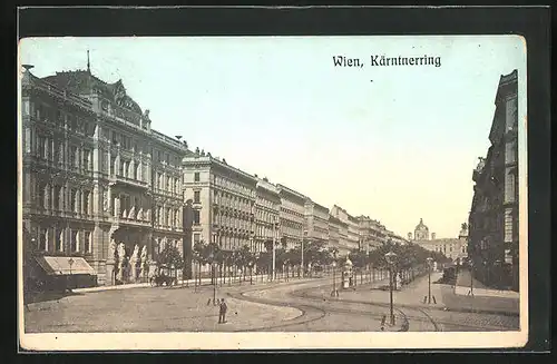 AK Wien, Litfasssäule auf dem Kärtnerring