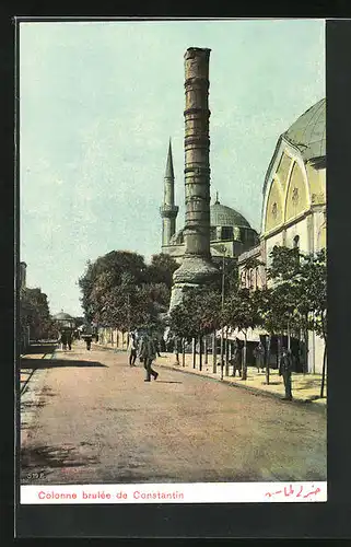 AK Constantinople, Colonne brûlée de Constantin