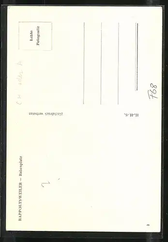 AK Rappoltsweiler, Brunnen auf dem Rabenplatz