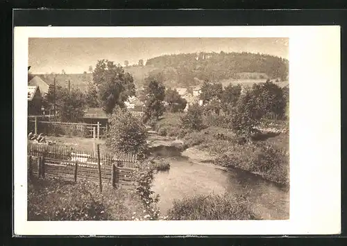 AK Frantiskov n. Pl., Bachpartie im Sommer