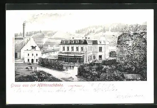 AK Unter-Polaun, Hotel Hüttenschänke