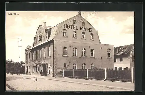 AK Kratzau, Hotel Mainz
