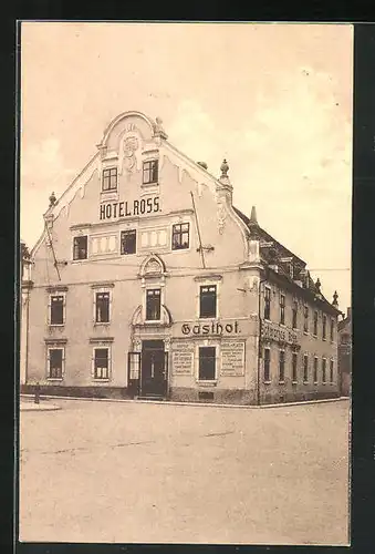 AK Kratzau, Gasthof Schwarzes Ross