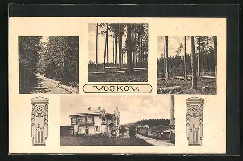 AK Vojkov, Waldweg, Strassenpartie