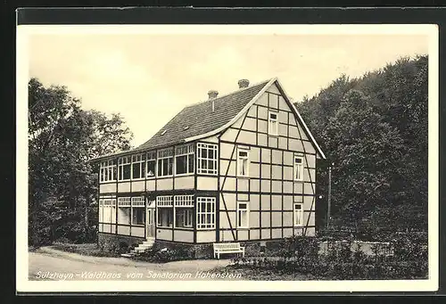 AK Sülzhayn, Gasthaus Waldhaus vom Sanatorium Hohenstein
