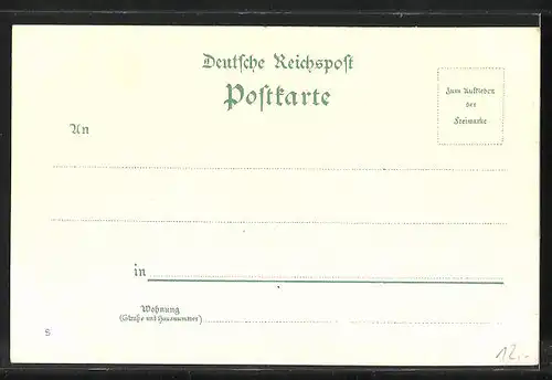 Lithographie Gross-Tabarz, Hotel Kurhaus, Schiesshaus, Panorama