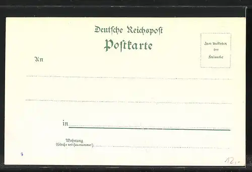 Lithographie Friedrichroda, Bahnhof, Schloss Reinhardsbrunn, Kurhaus