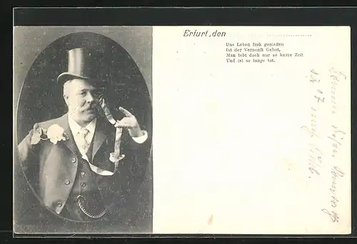 AK Erfurt, Hotel Rheinischer Hof, Albert Schmidt, Hackerbräu