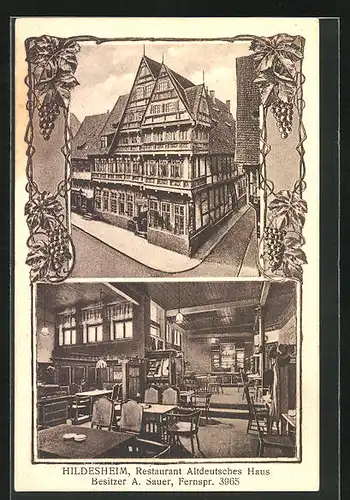 AK Hildesheim, Restaurant Altdeutsches Haus