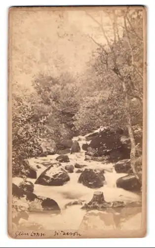 Fotografie J. S. Catford, Ilfracombe, Portland Street, Ansicht Lynmouth, Glen Lyn - Wasserfall im Park