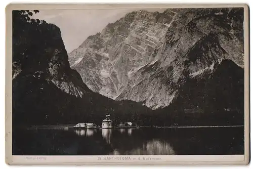 Fotografie Fernande, Wien, Ansicht St. Bartholomä, Blick auf die Kirche mit Watzmann